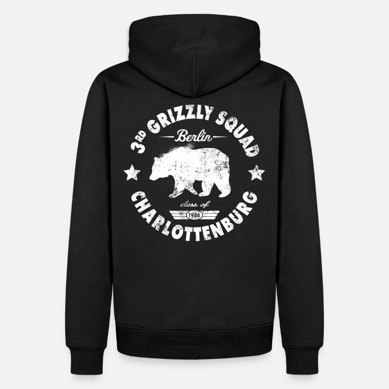 Berlin - Männer Premium Bio Hoodie - Schwarz