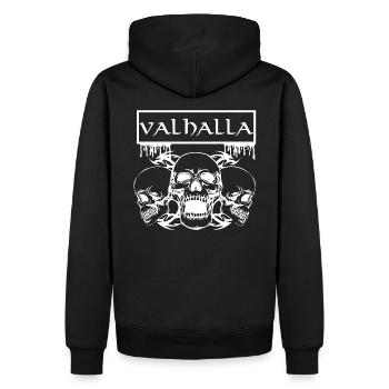 Valhalla - Sweat à capuche Premium bio Homme - noir - Dos - Nico (187cm)