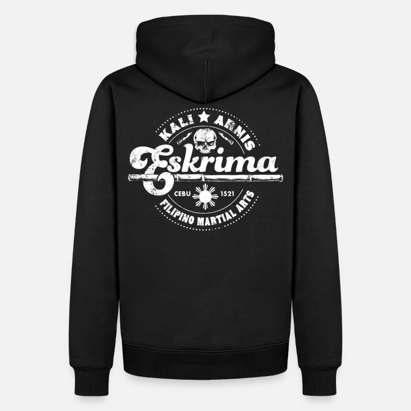 Eskrima - Sweat à capuche Premium bio Homme - noir