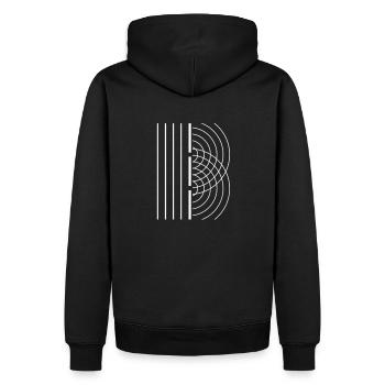 Quantenphysik und Physiker Geschenk für Diplom - Männer Premium Bio Hoodie - Schwarz - Hinten - Nico (187cm)