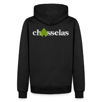 Chasselas classique - Männer Premium Bio Hoodie - Schwarz - Hinten - Nico (187cm)