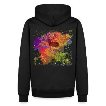 Preston Lamb Over the Midnight Ribble - Männer Premium Bio Hoodie - Schwarz - Hinten - Nico (187cm)
