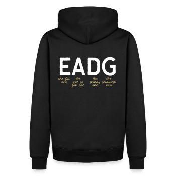 Lustiges Bass Gitarristen Geschenk für Geburtstag - Männer Premium Bio Hoodie - Schwarz - Hinten - Nico (187cm)