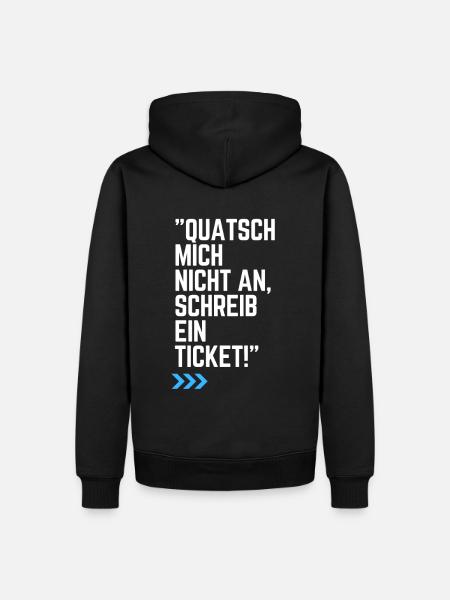 Schreib ein IT Ticket - Männer Premium Bio Hoodie - Schwarz