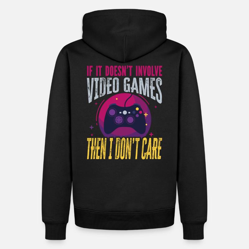 Zocker Gamer Designe - Männer Premium Bio Hoodie - Schwarz