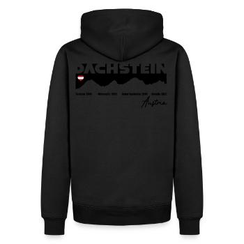 Hoher Dachstein Styrie Oberösterreich Austria - Sweat à capuche Premium bio Homme - noir - Dos - Nico (187cm)