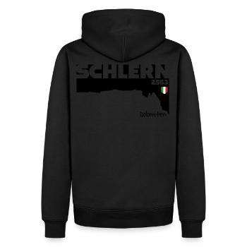 Schlern Sciliar Dolomiten Italien Südtirol Flagge - Männer Premium Bio Hoodie - Schwarz - Hinten - Nico (187cm)
