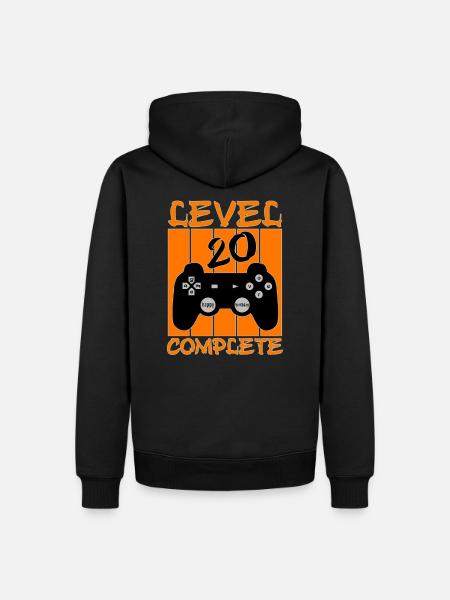 20 Years Birthday Gamer - Men’s Premium Organic Hoodie - black