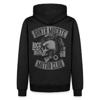 Santa Muerte Motor Club - Sweat à capuche Premium bio Homme - noir - Dos - Nico (187cm)