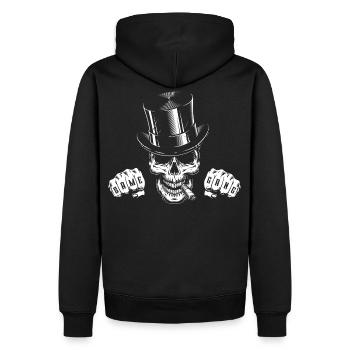 Junggesellenabschied - Männer Premium Bio Hoodie - Schwarz - Hinten - Nico (187cm)