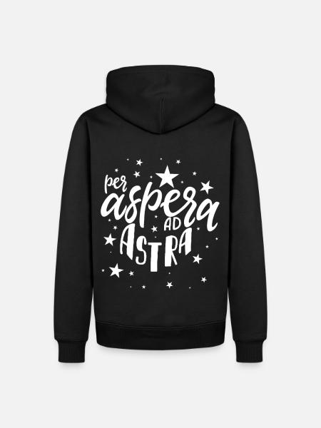 Per Aspera Ad Astra - Sweat à capuche Premium bio Homme - noir