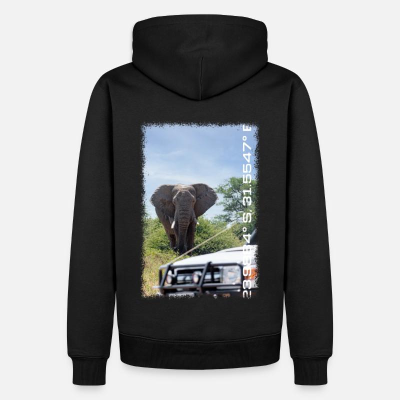Série Kruger : Rapprochez-vous - Sweat à capuche Premium bio Homme - noir