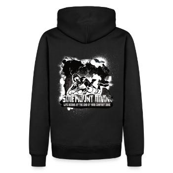 Sidemount Diving Reef Fin de la zone de confort - Sweat à capuche Premium bio Homme - noir - Dos - Nico (187cm)