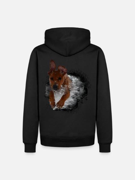 Rhodesian Ridgeback - Men’s Premium Organic Hoodie - black