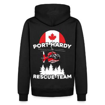 Port Hardy - Vancouver Canada Survival Hope Island - Männer Premium Bio Hoodie - Schwarz - Hinten - Nico (187cm)