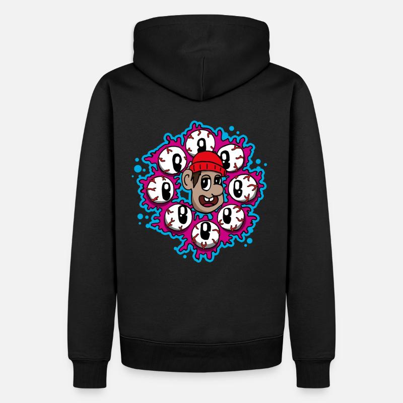 Regarde-moi - Sweat à capuche Premium bio Homme - noir