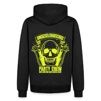 Junggesellenabschied Party Crew Feiern Hochzeit - Männer Premium Bio Hoodie - Schwarz - Hinten - Nico (187cm)