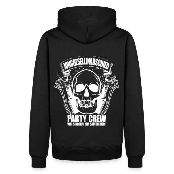 Junggesellenabschied Party Crew Feiern Hochzeit - Männer Premium Bio Hoodie - Schwarz - Hinten - Nico (187cm)
