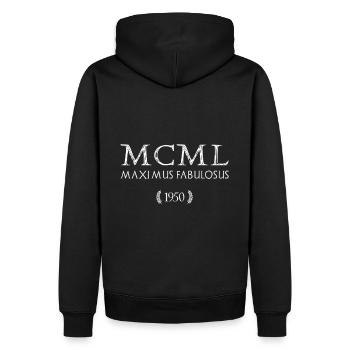 1950 - Le plus grand des légendaires - MCML - Sweat à capuche Premium bio Homme - noir - Dos - Nico (187cm)