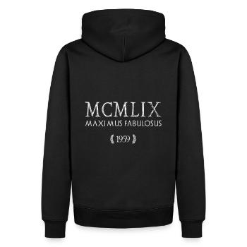 1959 - Le plus grand des légendaires - MCMLIX - Sweat à capuche Premium bio Homme - noir - Dos - Nico (187cm)