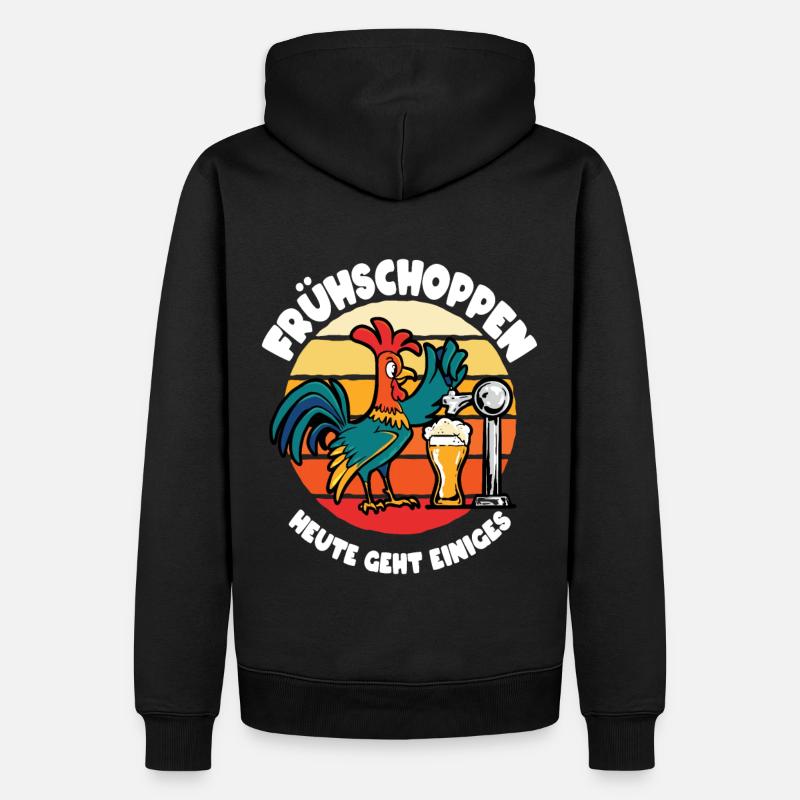 Frühschoppen Zapfhahn - Männer Premium Bio Hoodie - Schwarz