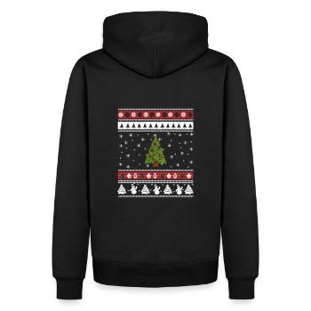 Arbre de Noël moche Noël - Sweat à capuche Premium bio Homme - noir - Dos - Nico (187cm)