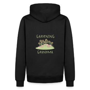 Gardening Grandma - Männer Premium Bio Hoodie - Schwarz - Hinten - Nico (187cm)