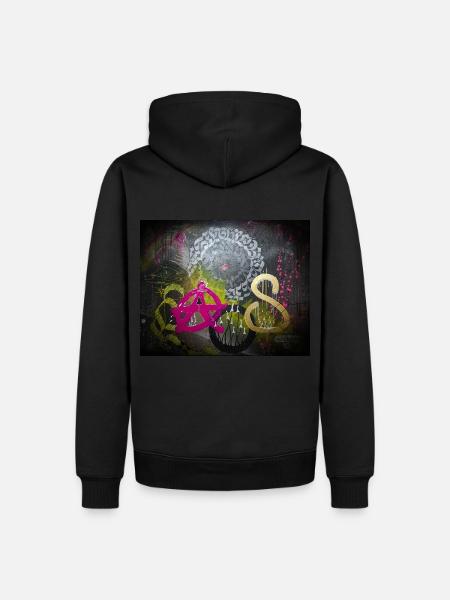 kAo$ - Männer Premium Bio Hoodie - Schwarz