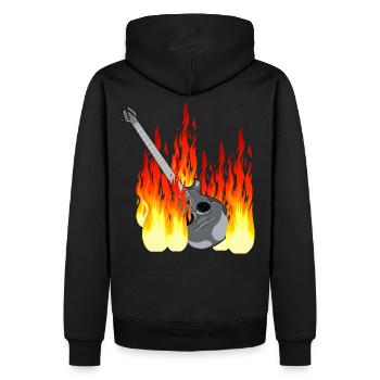 Guitare électrique Guitare Guitares Instruments de musique Musique - Sweat à capuche Premium bio Homme - noir - Dos - Nico (187cm)