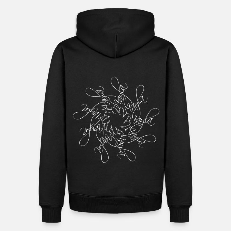 Mayla Nom Nom Mandala - Sweat à capuche Premium bio Homme - noir