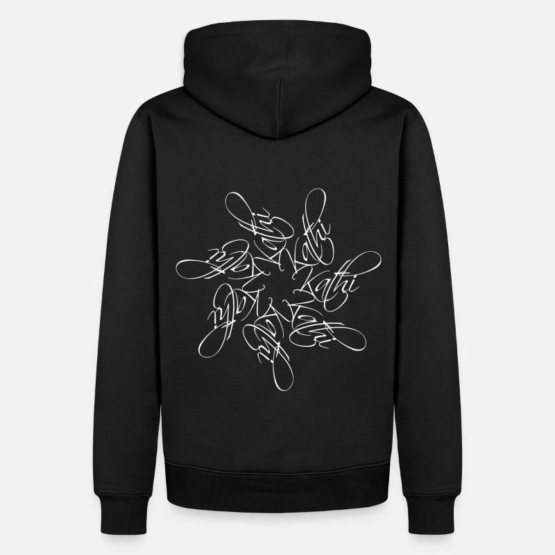 Nom Kathi Mandala - Sweat à capuche Premium bio Homme - noir