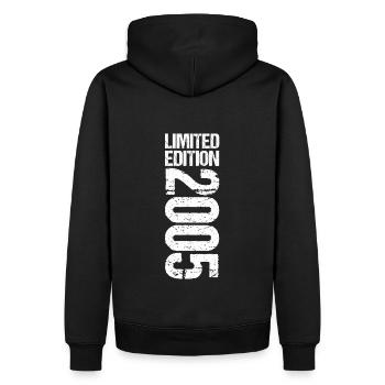 Vintage 2005 Édition Limitée 2005 - Sweat à capuche Premium bio Homme - noir - Dos - Nico (187cm)