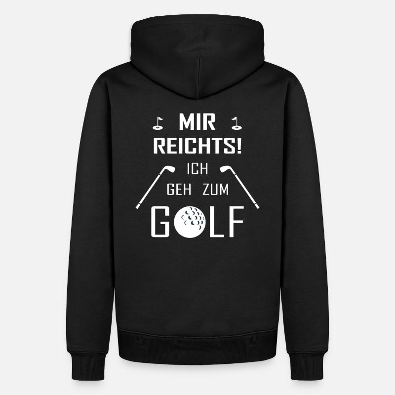 Golf Spruch - Männer Premium Bio Hoodie - Schwarz