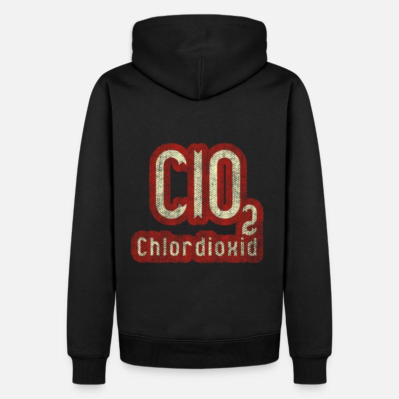 Chlordioxid CDL CDS - Männer Premium Bio Hoodie - Schwarz