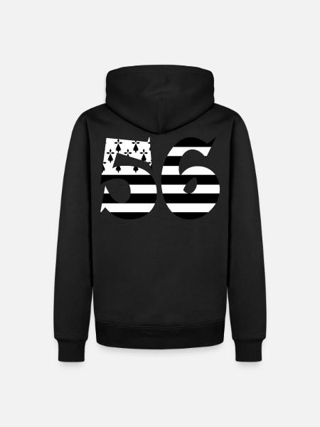 56 Britain flag - Men’s Premium Organic Hoodie - black