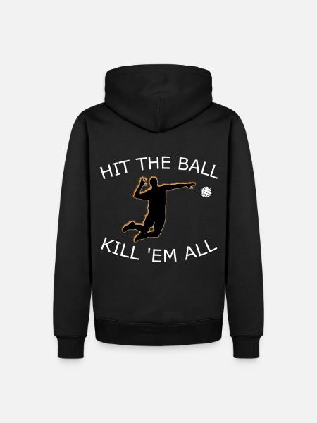 Volleyball Schmetterball Geschenk - Männer Premium Bio Hoodie - Schwarz