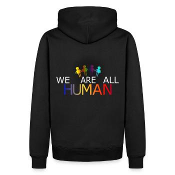 LGBT Gay Pride - Men’s Premium Organic Hoodie - black - Back - Nico (187cm)