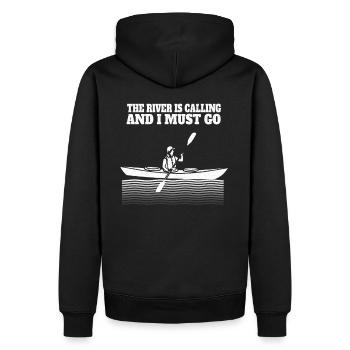 Canoë Kayak Canoë Canoë Cadeau - Sweat à capuche Premium bio Homme - noir - Dos - Nico (187cm)