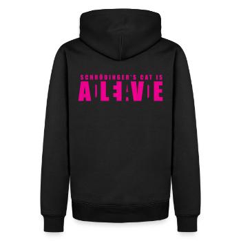 Schrödingers Chat - Dead or Alive - Sweat à capuche Premium bio Homme - noir - Dos - Nico (187cm)
