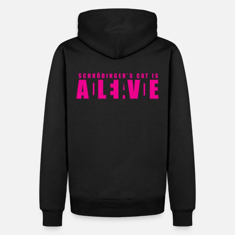 Schrödingers Katze - Dead or Alive - Männer Premium Bio Hoodie - Schwarz