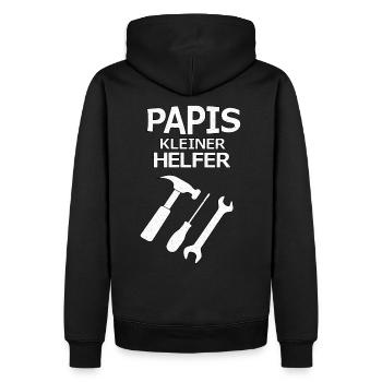 Father son daughter tools gift - Men’s Premium Organic Hoodie - black - Back - Nico (187cm)