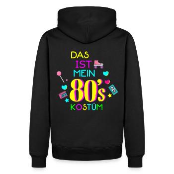 80 - Sweat à capuche Premium bio Homme - noir - Dos - Nico (187cm)