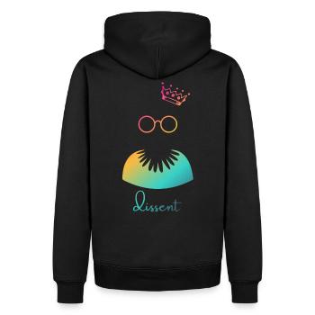 Ruth Bader Ginsburg Juge de la Cour RBG LGBT I dissidence - Sweat à capuche Premium bio Homme - noir - Dos - Nico (187cm)