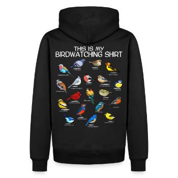 Observation des oiseaux Orinthologist Birdwatching Gift - Sweat à capuche Premium bio Homme - noir - Dos - Nico (187cm)