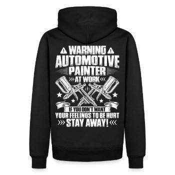 Fahrzeuglackierer Lackierer Automotive Painter - Männer Premium Bio Hoodie - Schwarz - Hinten - Nico (187cm)