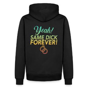 JGA Jungesellinnen Adieu Same Dick Forever - Sweat à capuche Premium bio Homme - noir - Dos - Nico (187cm)