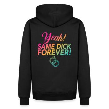 JGA Jungesellinnen Adieu Same Dick Forever - Sweat à capuche Premium bio Homme - noir - Dos - Nico (187cm)