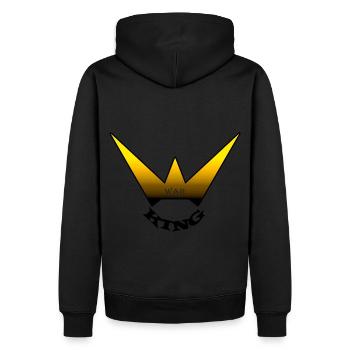 War King - Männer Premium Bio Hoodie - Schwarz - Hinten - Nico (187cm)