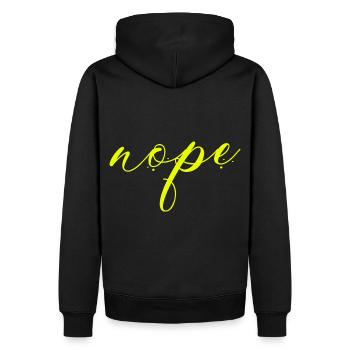 Nope - Just say no! - Men’s Premium Organic Hoodie - black - Back - Nico (187cm)