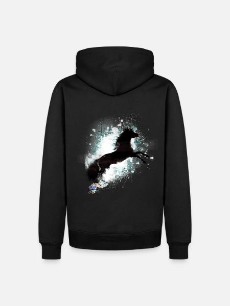 Free Spirit - Männer Premium Bio Hoodie - Schwarz
